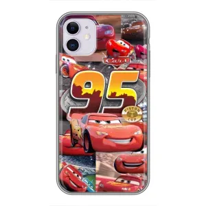Силиконовый чехол Маквин для iPhone 11 (Коллаж Молния Маквин)