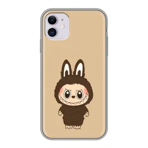 Чехол с Лабубу на iPhone 11 (Bored Ape в красном)