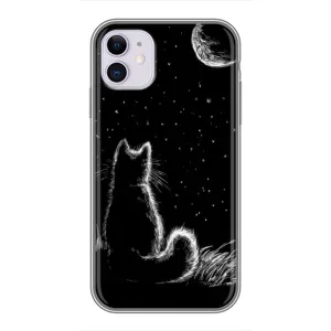 Чехол с принтом для iPhone 11 (AlphaPrint) Модные коты