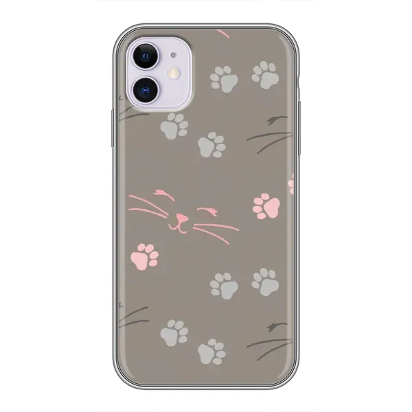 Чохол з принтом «Лапи і вуса» для iPhone 11