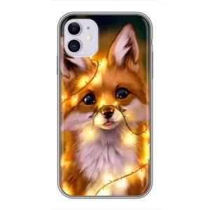 Чохли з картинкою Лисичка для iPhone 11 (VPrint) (Лисичка в гірляндах)