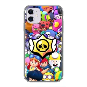 Чехол для iPhone 11 Бравл Старс (VPrint) (Лого Brawl Stars)