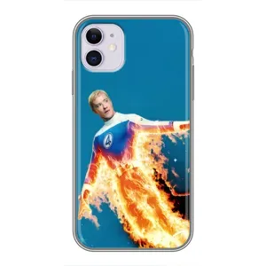 Чохол з принтом Фантастична четвірка для iPhone 11 (Людина-факел у вогні)