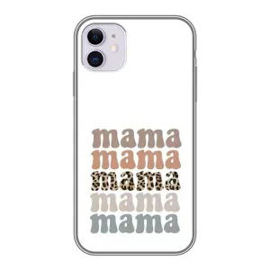 Чехлы для мамы на iPhone 11 (Текстовый коллаж мама)