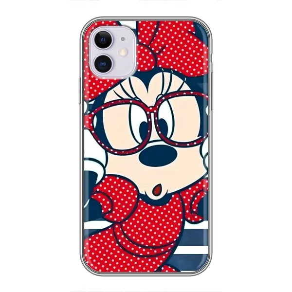 Чехол с принтом «Маус в очках» для iPhone 11
