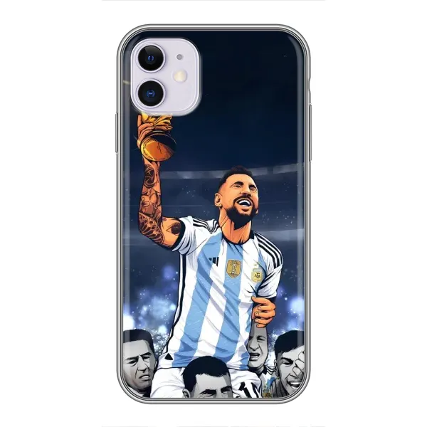 Чехол с принтом «Месси с кубком» для iPhone 11