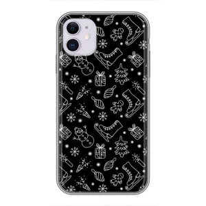 Новорічні, Святкові Чохли для iPhone 11 - 2024 год (Новорічний фон)