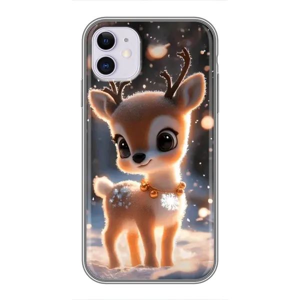 Чехол с принтом «Олененок» для iPhone 11