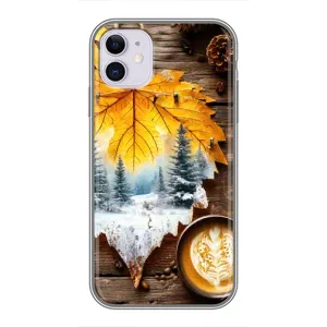 Чехол с уникальным дизайном «Осень с кофе» для iPhone 11 (Осенне-зимний кофе)