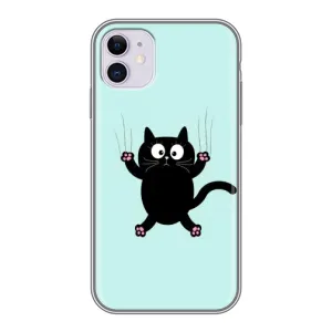 Чохол з принтом для iPhone 11 (AlphaPrint) Модні коти (Падаючий кіт)