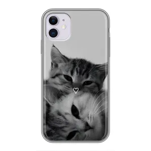 Чохол з малюнком кіт на iPhone 11 (Пара котів)