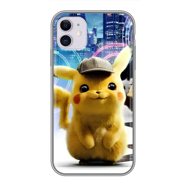 Чохол з принтом «Пікачу в місті» для iPhone 11