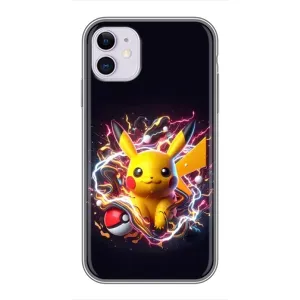 Чохол з Пікачу на iPhone 11 (Пікачу з м'ячем)