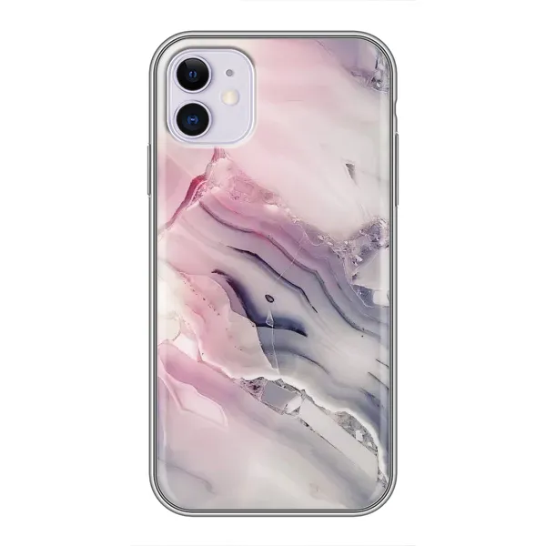 Чехол с принтом «Пурпурный Мрамор» для iPhone 11