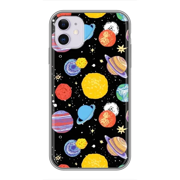 Чехол с принтом «Рисованные планеты» для iPhone 11