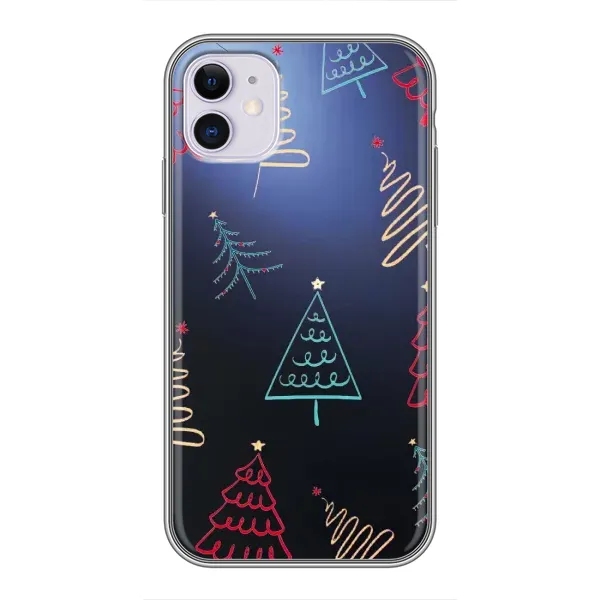 Чехол с принтом «Рождественские елки» для iPhone 11