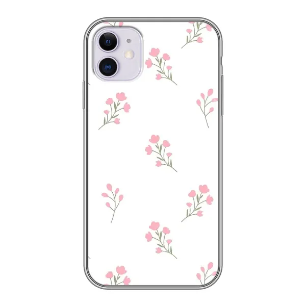 Чехол с принтом «Розовые цветы» для iPhone 11