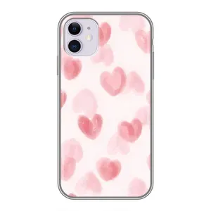 Чехол с розовым рисунком для iPhone 11