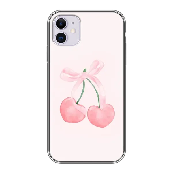 Чехол с принтом «Розовые вишни» для iPhone 11