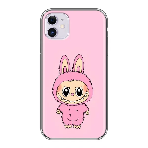 Чехол с принтом «Розовый Лабубу» для iPhone 11