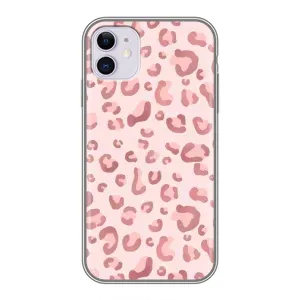 Чехол с розовым рисунком для iPhone 11 (Розовый леопард)