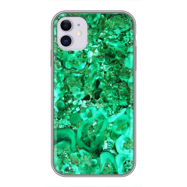 Чехол с принтом «Салатный Мрамор» для iPhone 11