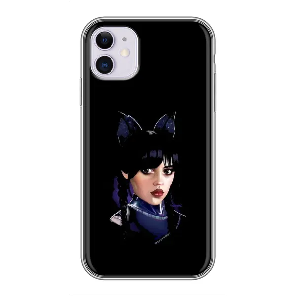 Чехол с принтом «серьезная Уэнздей» для iPhone 11