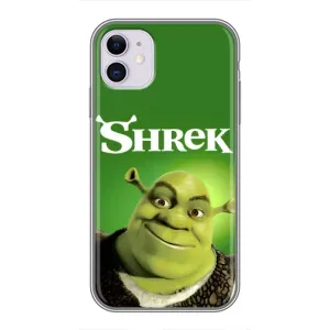 Чехол с мультфильмом Шрек на iPhone 11 (Улыбающийся Шрек)
