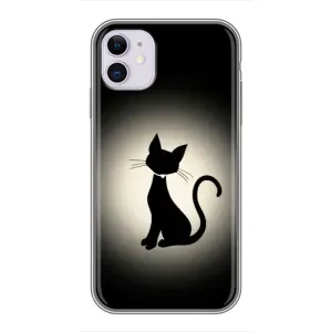 Чохол з принтом для iPhone 11 (AlphaPrint) Модні коти (Силует котика)