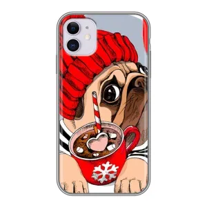 Чохли з собаками для iPhone 11 (VPrint) (Песик в шапці)