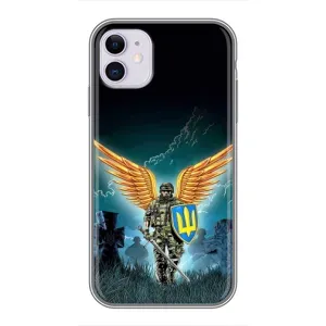 Чехлы с картинкой ЗСУ для iPhone 11 (AlphaPrint) (Солдат ЗСУ)