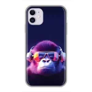 Чохол з Мавпами iPhone 11 - (AlphaPrint) (Стильна мавпа)