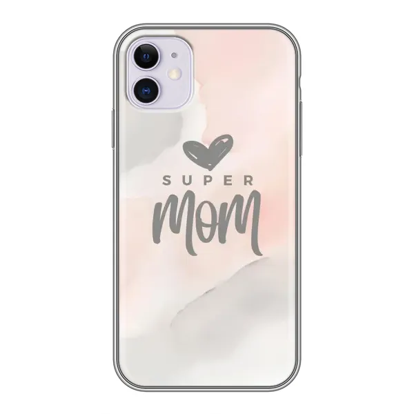 Чехол с принтом «Супер мама» для iPhone 11