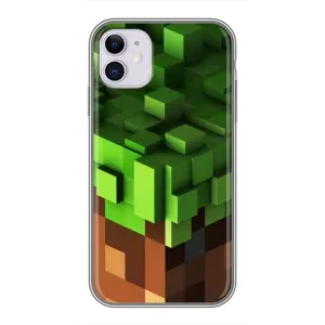 Чохол Майнкрафт на iPhone 11 (AlphaPrint) Minecraft (текстура Майнкрафт)
