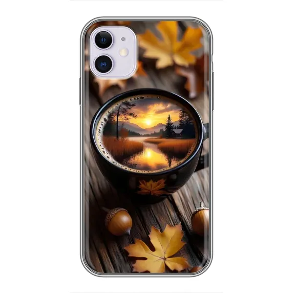 Чехол с принтом «Темный кофе» для iPhone 11
