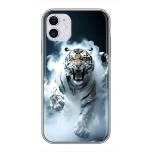 Чехол с принтом «Белый тигр в дыму» для iPhone 11