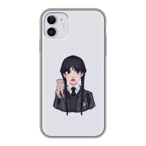 Чехол с принтом «Уэнздей и Вещь» для iPhone 11