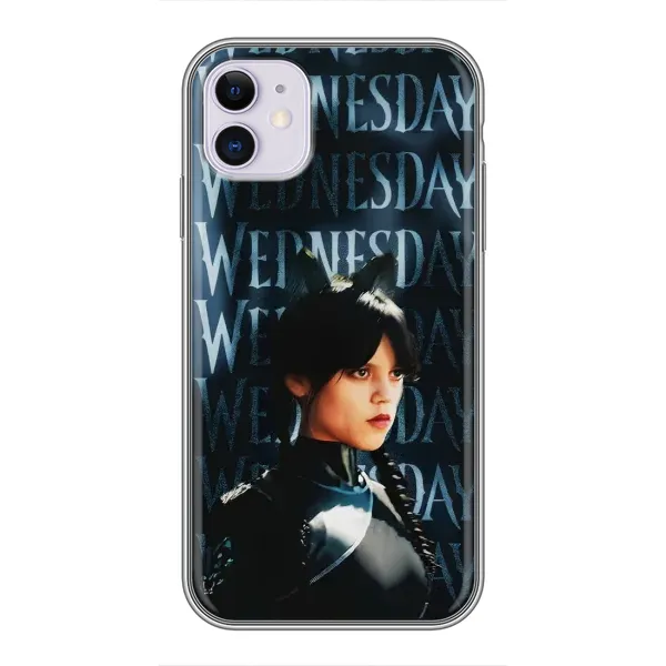 Чехол с принтом «Уэнздей кошка» для iPhone 11