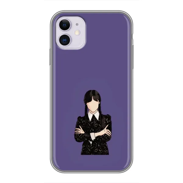 Чехол с принтом «Уэнздей в черном» для iPhone 11