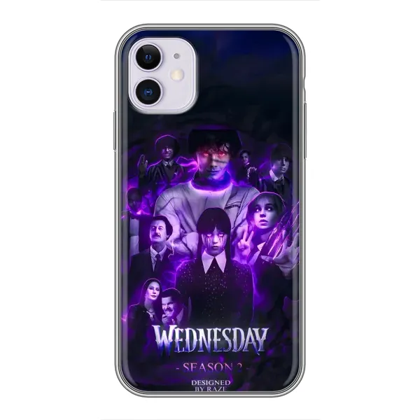 Чохол з принтом «Фіолетова магія Венздей» для iPhone 11 Чохол з принтом «Фіолетова магія Венздей» для iPhone 11