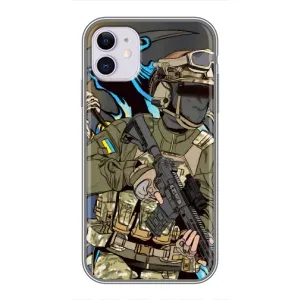 Чехлы с картинкой ЗСУ для iPhone 11 (AlphaPrint) (Воїн ЗСУ)