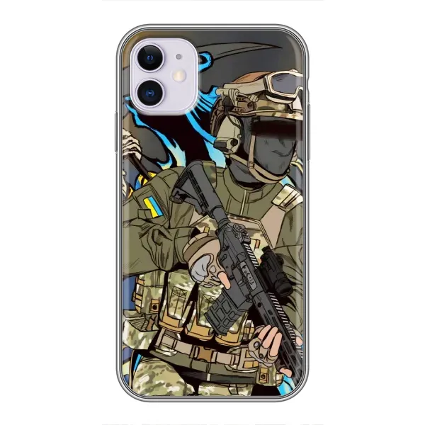 Чехол с принтом «Воин ВСУ» для iPhone 11 Чехол с принтом «Воин ВСУ» для iPhone 11