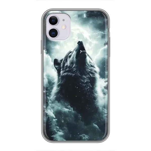 Чехол с принтом «Волк в облаках» для iPhone 11 Чехол с принтом «Волк в облаках» для iPhone 11