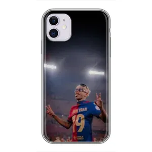 Чехол с футболистом Ламин Ямаль iPhone 11 (Ямаль на стадионе)
