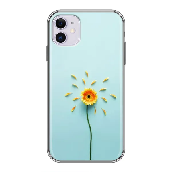 Чехол с принтом «Желтый цветок» для iPhone 11