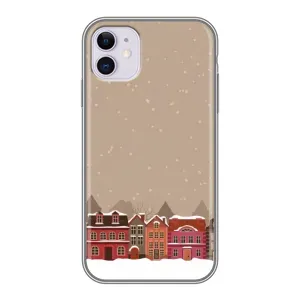 Новорічні, Святкові Чохли для iPhone 11 - 2024 год (Зимове місто)