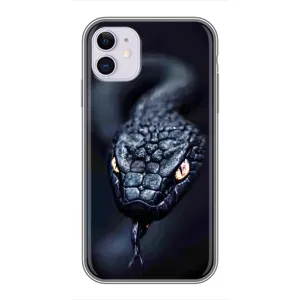Чехол с принтом «Черная змея» для iPhone 11