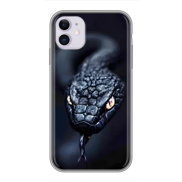 Чехол с принтом «Черная змея» для iPhone 11 Чехол с принтом «Черная змея» для iPhone 11