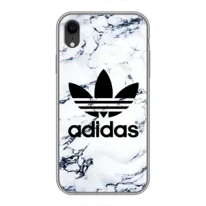 Чохли Адидас для iPhone Xr (AlphaPrint) (Адідас на мраморі)