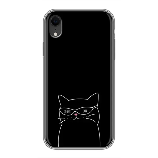 Чехол с принтом «Равнодушный кот» для iPhone Xr